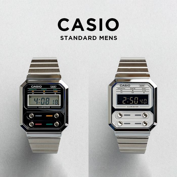 スタンダード デジタル CASIO STANDARD MEN カシオ A100WE 腕時計 時計