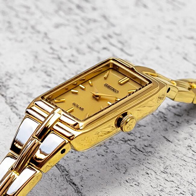 10年保証 日本未発売 Seiko セイコー エッセンシャルズ ソーラー Sup276 腕時計 時計 ブランド レディース 逆輸入 アナログ ゴールド 金 海外モデル Sup276 Gryps 通販 Yahoo ショッピング