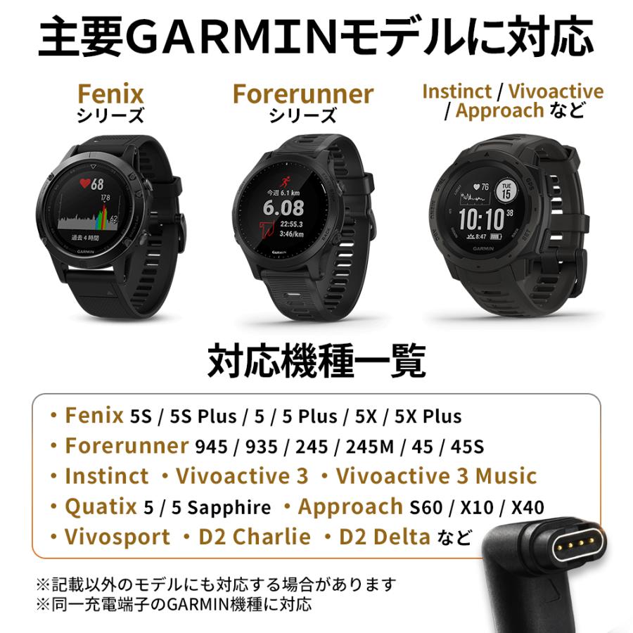 GARMIN（ガーミン） 【互換品】ガーミン 充電ケーブル L型 スマート