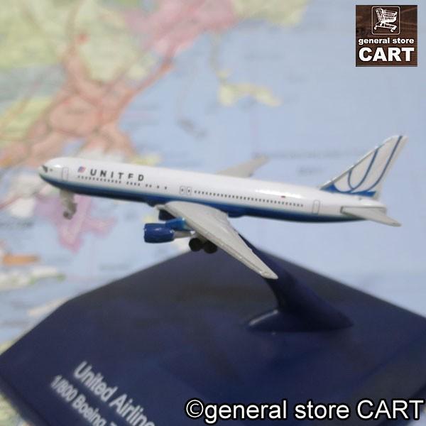 ダイキャストモデル 1/800 ユナイテッド航空 ボーイング 767-300 UNITED BOEING 飛行機模型 ディスプレイケース スタンド付き｜gs-cart｜02