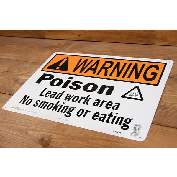 アメリカ直輸入 看板 サインボード WARNING POISON 警告 劇薬注意