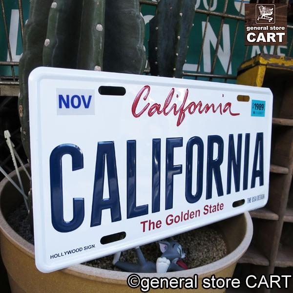 サインプレート 看板 カリフォルニア CALIFORNIA ナンバープレート エンボスサインボード｜gs-cart｜03