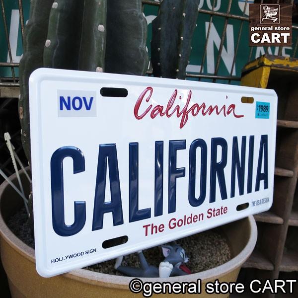 サインプレート 看板 カリフォルニア CALIFORNIA ナンバープレート 