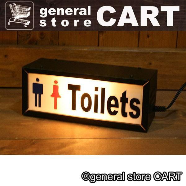 パブリック サインランプ SIGN LAMP TOILETS トイレ使用中 ライト 男女
