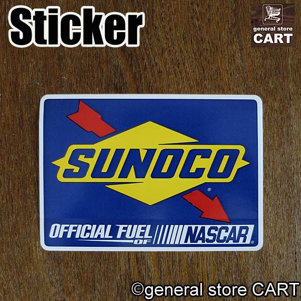 ステッカー スノコ NASCAR SUNOCO アメリカンモーターオイル 車 バイク カスタムシール 西海岸｜gs-cart