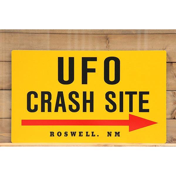 トラフィック サインボード アメリカ標識 看板 UFO CRASH SITE