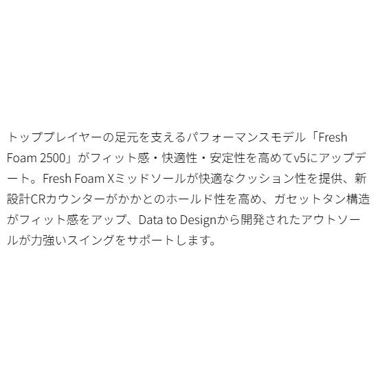 ニューバランス Fresh Foam 2500 X v5 SL Lace UG2500LA Newbalance フレッシュフォーム ボア ゴルフシューズ 2026年最新モデル ホワイトシルバー_6