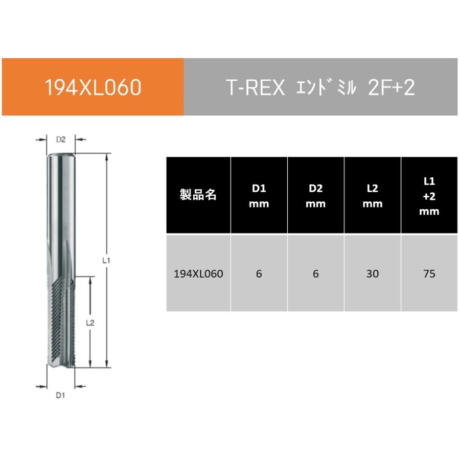 194XL060 T-REXエンドミル