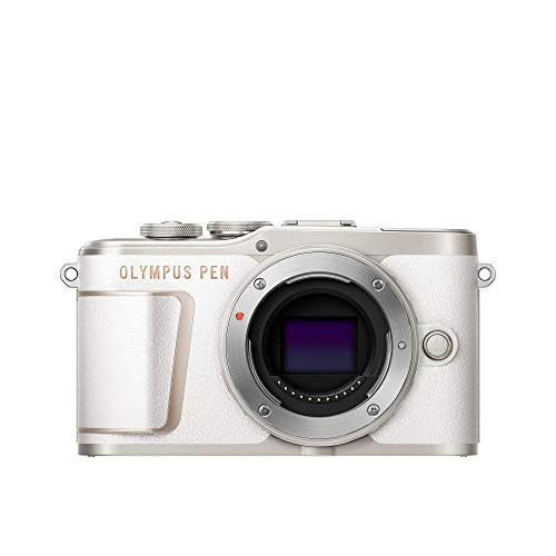 OLYMPUS ミラーレス一眼カメラ PEN E-PL10 ボディー ホワイト : ぽ 