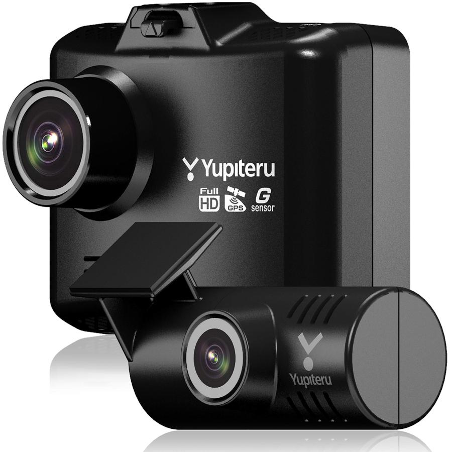 ユピテル 前後2カメラ ドライブレコーダー WDT500 電源直結モデル 前方 