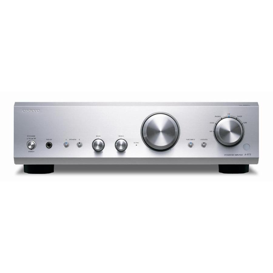 ONKYO プリメインアンプ 最大出力85W+85W A-973(S) シルバー ONKYO プリメインアンプ 最大出力85W+85W A-973(S) シルバー : ぽ