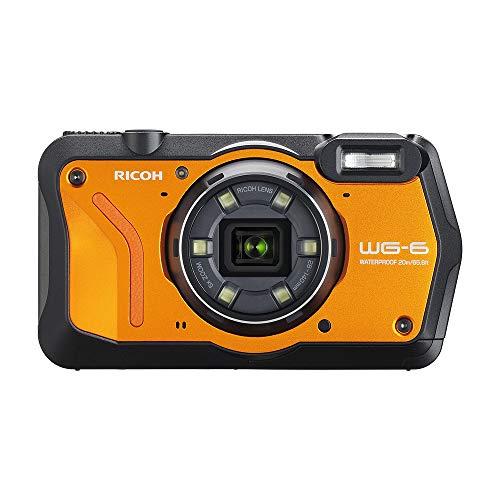 RICOH WG-6 オレンジ 本格防水カメラ 20メートル防水 耐衝撃 防塵 耐寒 