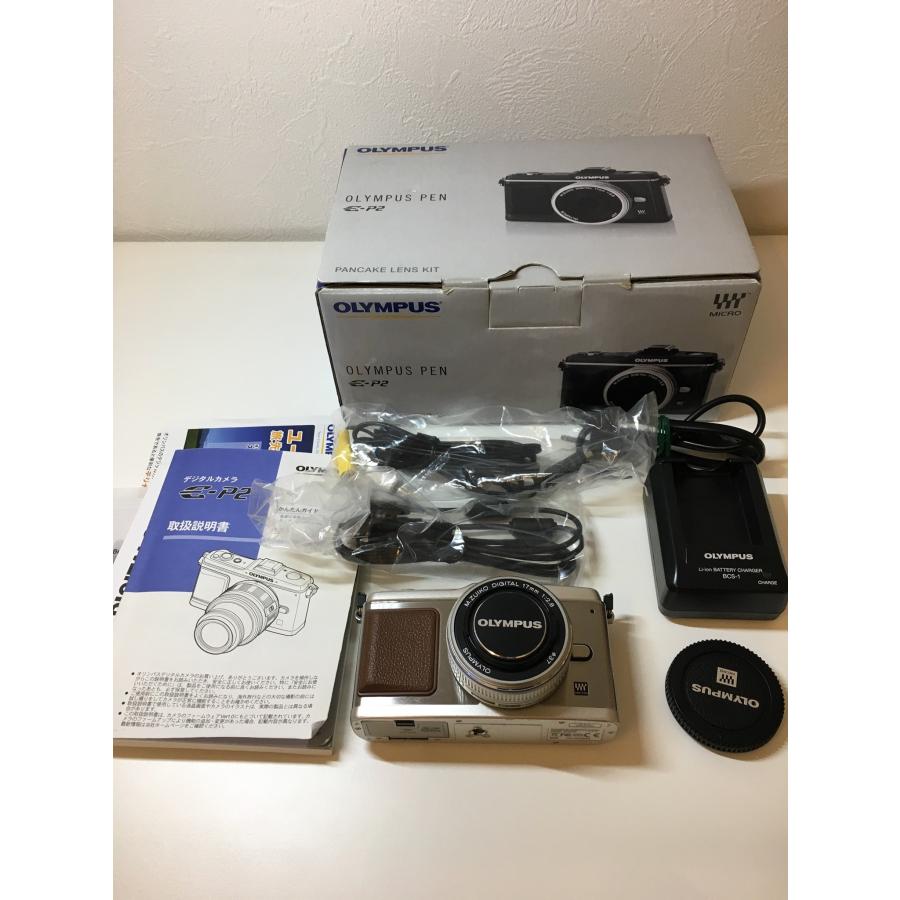 OLYMPUS ミラーレス一眼 PEN E-P2 パンケーキキット シルバー E-P2PKIT 