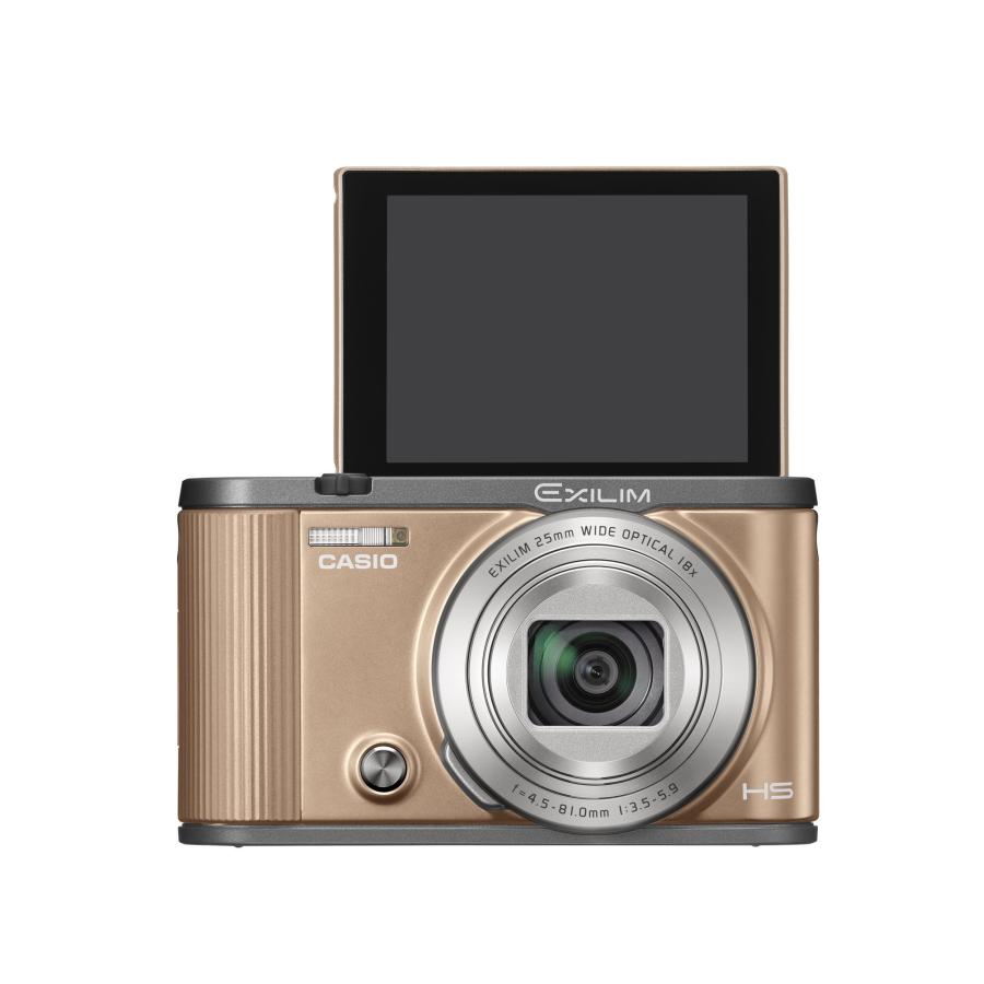 CASIO デジタルカメラ EXILIM EX-ZR1700GD 自分撮りチルト液晶 オート 