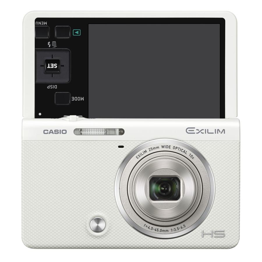 CASIO デジタルカメラ EXILIM EX-ZR70WE 「自分撮りチルト液晶