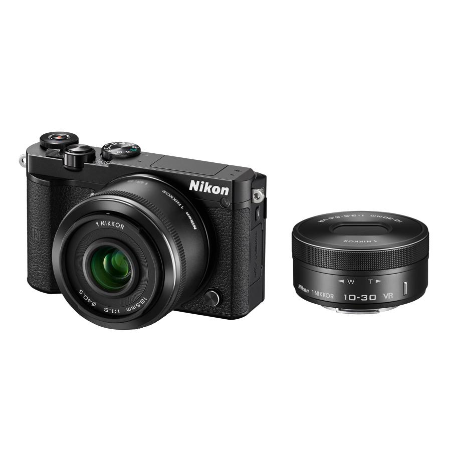Nikon ミラーレス一眼 Nikon1 J5 ダブルレンズキット ブラック J5WLKBK 