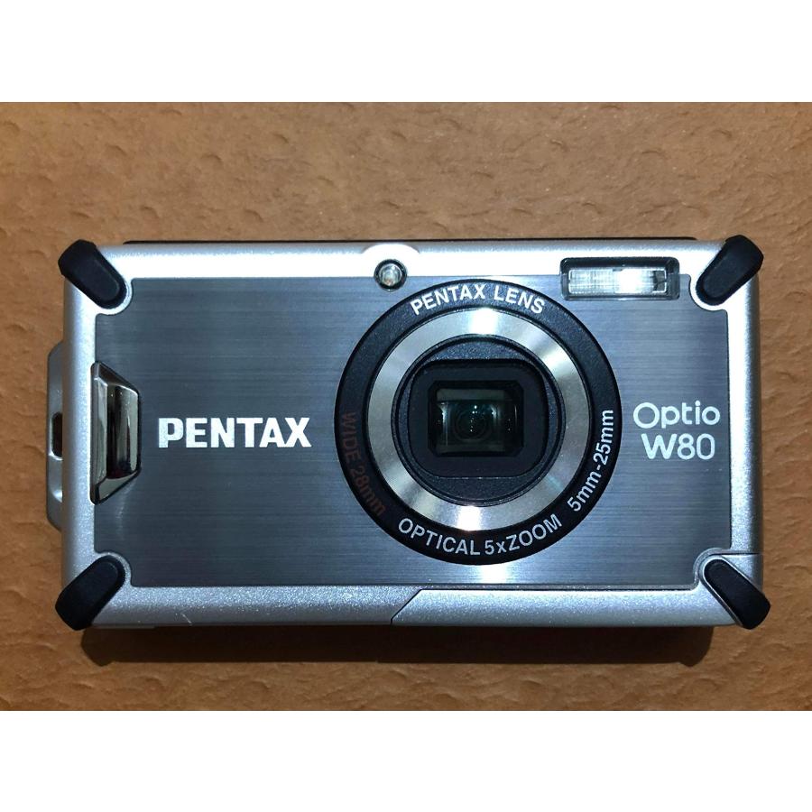 PENTAX 防水デジタルカメラ OPTIO (オプティオ) W80 ガンメタルグレー 