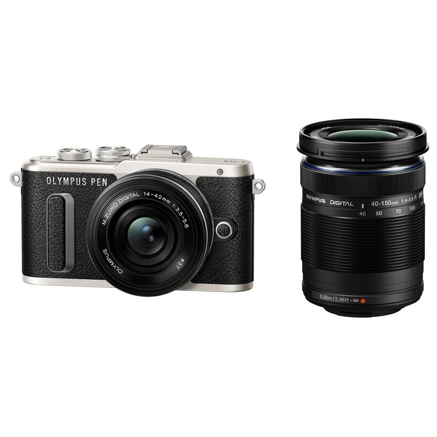 OLYMPUS PEN E-PL8 ミラーレス一眼 ダブルズームブラック OLYMPUS ミラーレス一眼 E-PL8 ダブルズームキット ブラック : ぽ