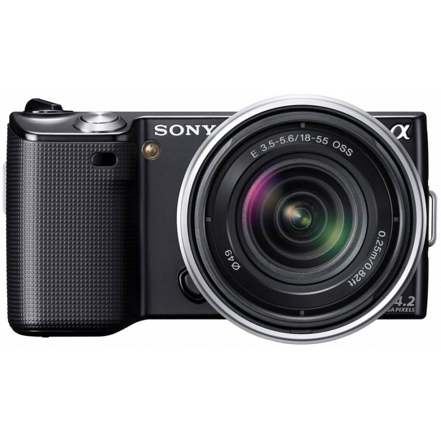 SONY デジタル一眼α NEX-5 ズームレンズキット ブラック NEX-5K/B : ぽ  