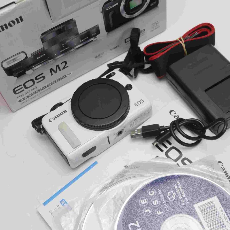 Canon ミラーレス一眼カメラ EOS M2(ホワイト) EOSM2WH-WLK ボディのみ  