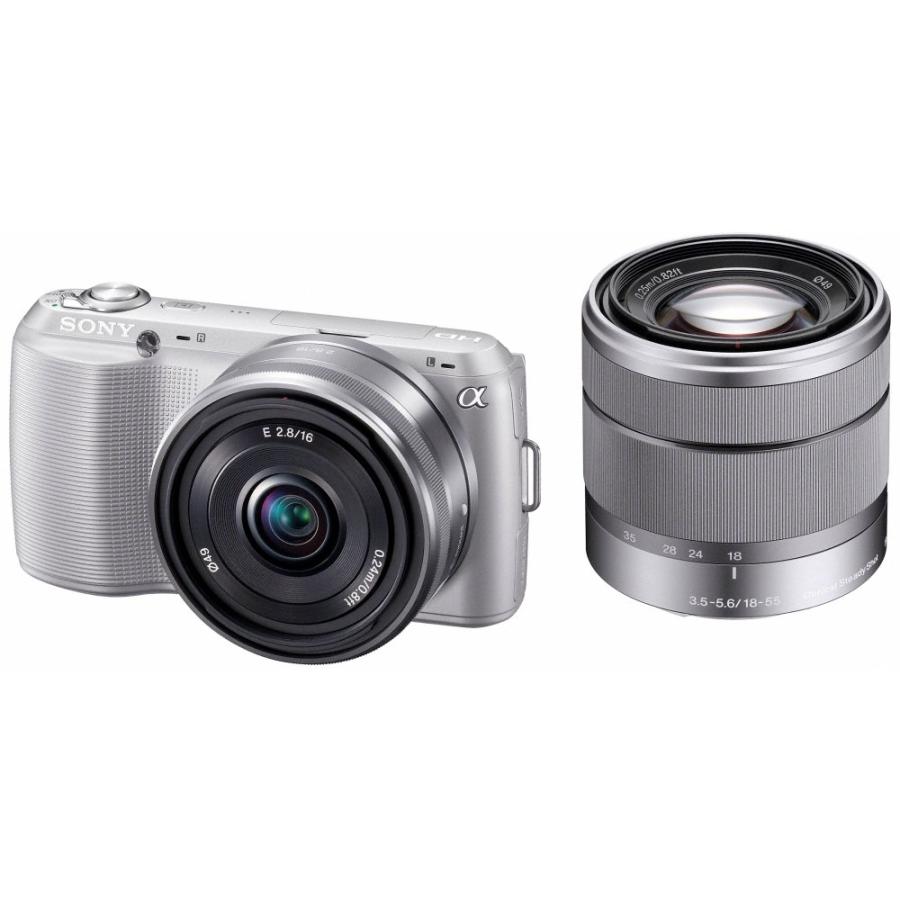 SONY デジタル一眼カメラ α NEX-C3 ダブルレンズキット シルバー NEX 