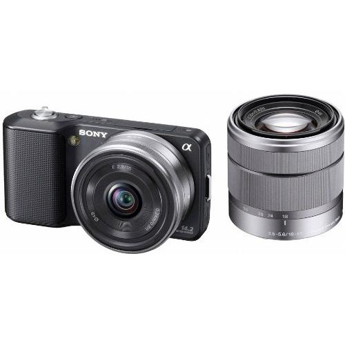 ソニー ミラーレス一眼 NEX-3D ダブルレンズキット ブラック NEX-3DD/B 