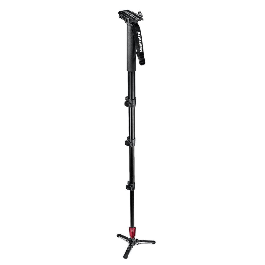 Manfrotto - Manfrotto 562B-1 一脚 Manfrotto 一脚 フルードビデオ一脚 ビデオカメラプレート付