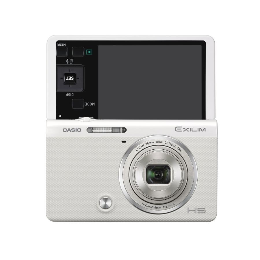 CASIO デジタルカメラ EXILIM EX-ZR50WE 1610万画素 自分撮りチルト 