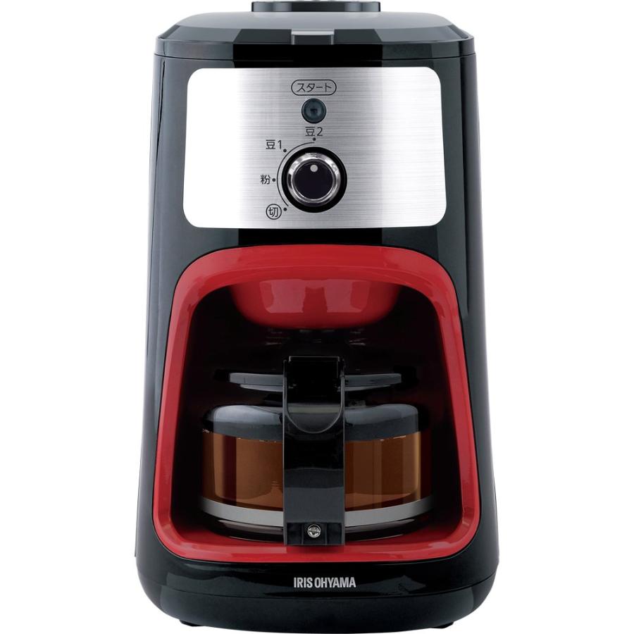 アイリスオーヤマ コーヒーメーカー 全自動 メッシュフィルター付き 1~4杯用 ブラック IAC-A600 アイリスオーヤマ コーヒーメーカー 全自動 メッシュフィルター付き 1