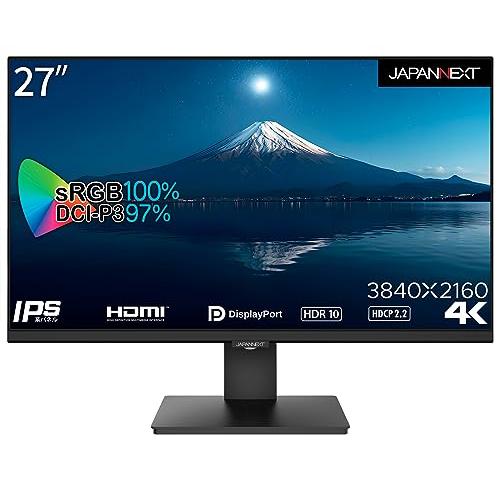 JAPANNEXT 27インチ モニター 4K UHD 3840x2160解像度 IPS