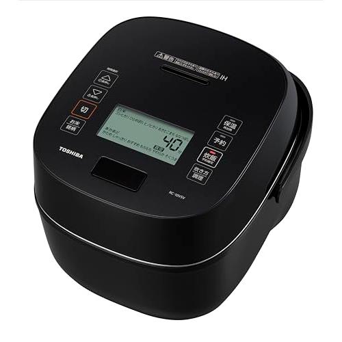 TOSHIBA(東芝) 炊飯器 炎匠炊き 5.5合 RC-10VSV(K) グランブラック 真空IH rice cooker 日本製 真空ひ