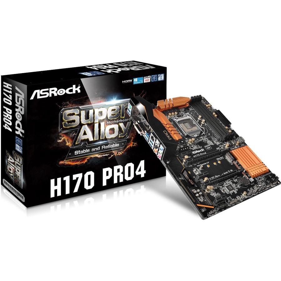 ASRock Intel H170チップセット搭載 ATXマザーボード H170 Pro4 : ぽ