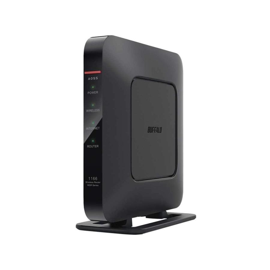 バッファロー WSR-1166DHP4-BK 無線LAN親機 11ac/n/a/g/b 866+300Mbps 