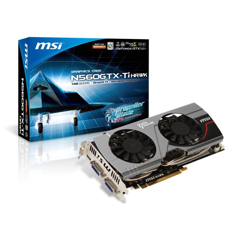 MSI ビデオカード(VGA) NVIDIAシリーズ GeForce GTX560 Ti N560GTX-Ti