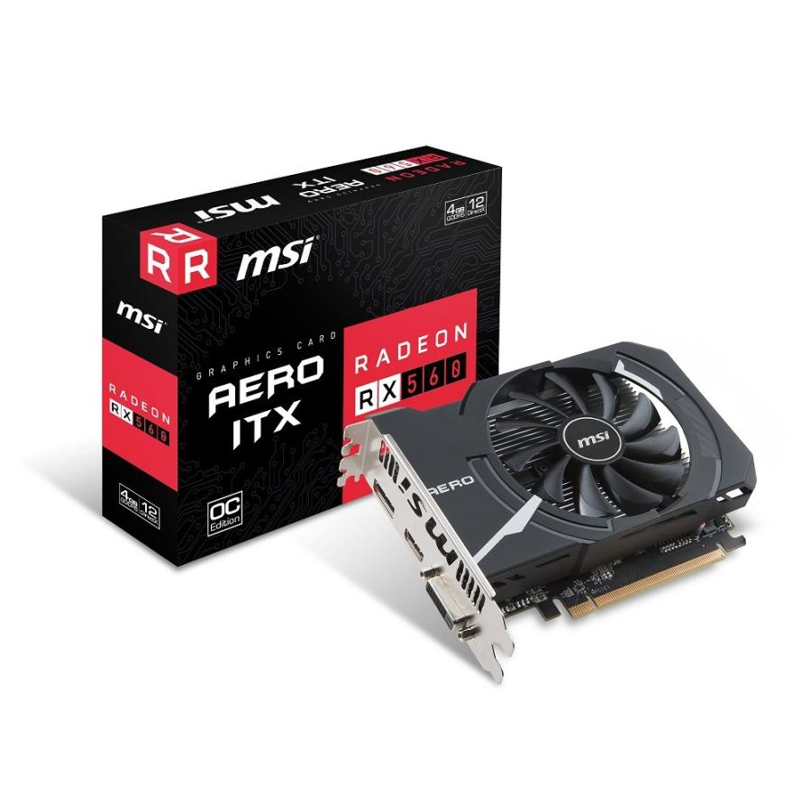 MSI Radeon RX 560 AERO ITX 4G OC グラフィックスボード VD6359 : ぽちっとほわっと - 通販 ...