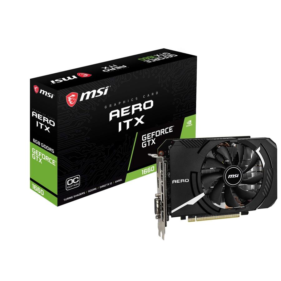 【中古】 MSI GeForce GTX 1660 AERO ITX 6G OC グラフィックスカード [国内正規流通品] MSI GeForce GTX 1660 AERO ITX 6G OC グラフィックスカード 国内正規