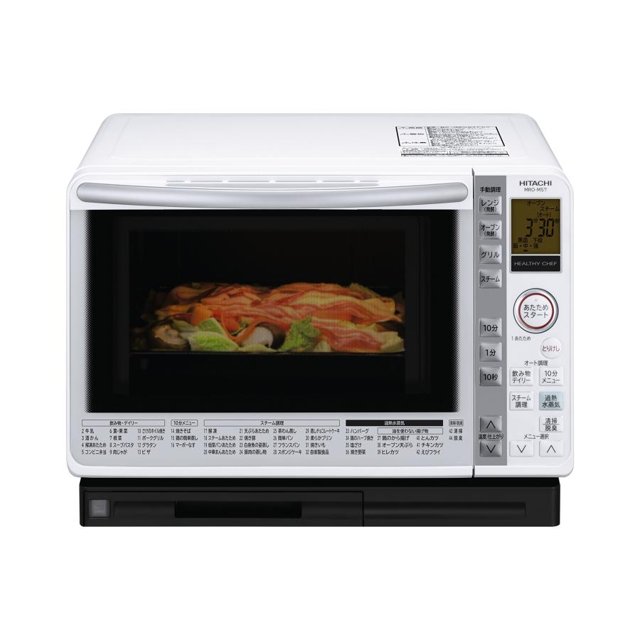 日立 オーブン電子レンジ 22L パールホワイト MRO-MS7 W : ぽちっとほ