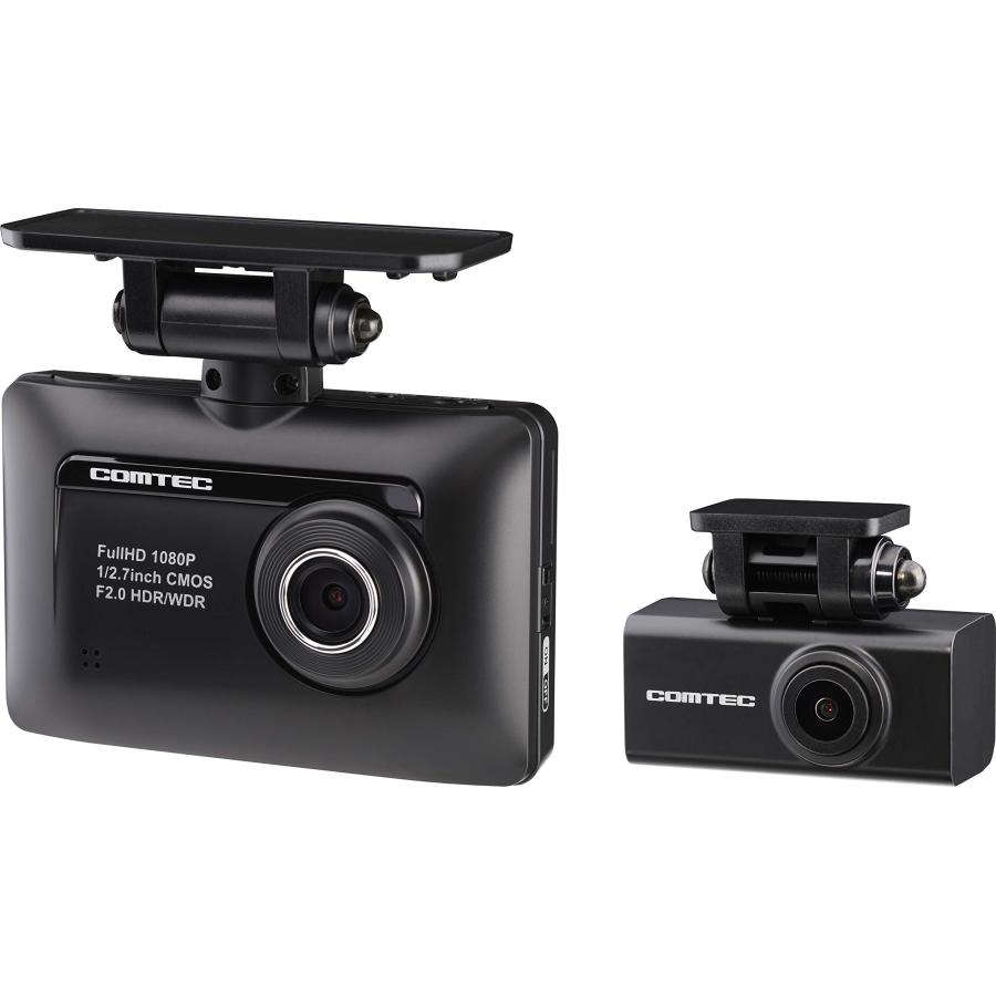 コムテックZDR015D型前後2カメラドラレコ完全作動確認フルセット コムテック 前後2カメラ ドライブレコーダー ZDR-015 前後200万画素