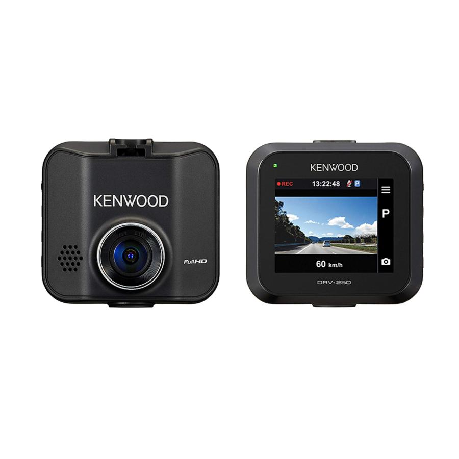 ＫＥＮＷＯＯＤ　ＤＲＶ―２５０ 新品 ケンウッド ドライブレコーダー DRV-250 GPS非搭載 シンプル機能 フル