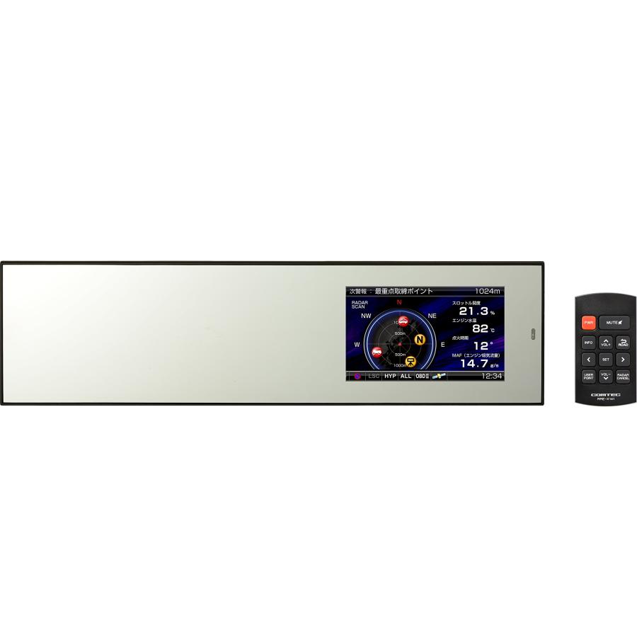 コムテック 4.0インチ液晶 ミラータイプ 高感度GPSミラーレーダー探知
