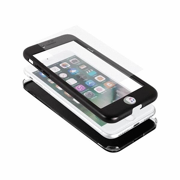 スマホケース Iphone用ケース Iphone Se 第2世代 8 7 画面保護光沢ガラス付きフルカバーケース 黒 アイフォン グローバルセレクション Yahoo 店 通販 Yahoo ショッピング