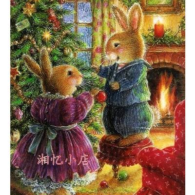 ししゅう糸 Dmc糸 クロスステッチ刺繍キット 布地に図柄印刷 可愛いウサギ W Ai Ymic N4xk Gambaru ショップ 通販 Yahoo ショッピング