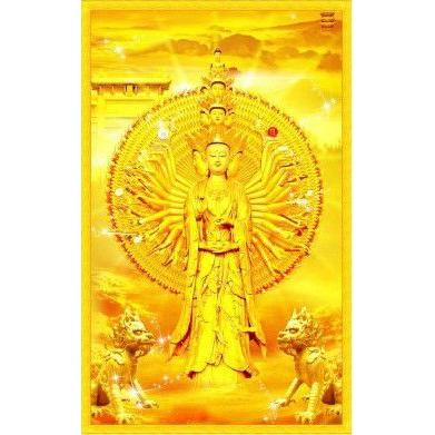 クロスステッチ刺繍キット 黄金千手観音菩薩 クロスステッチキット  
