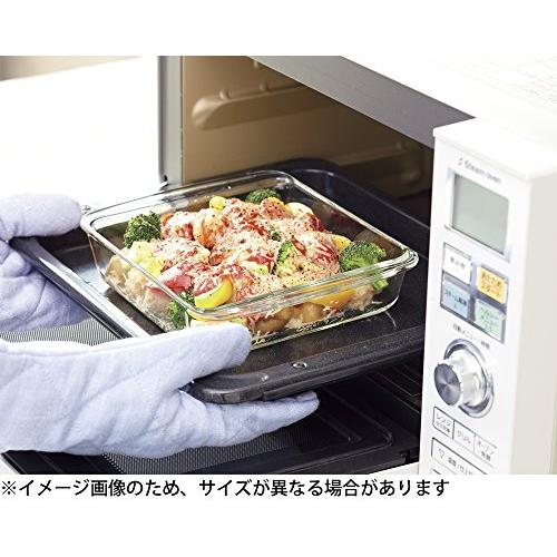 iwaki(イワキ) 耐熱ガラス ケーキ型 ケーキ焼き皿 グラタン皿 角型 25.5×21×6cm KBC222｜gs-shopping｜03