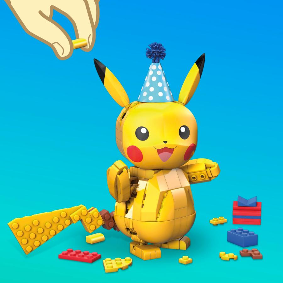 メガコンストラックス(MEGA CONSTRUX) ポケモン ピカチュウ パーティールック【ブロックセット】【280ピース】 【7歳~】 GWY76｜gs-shopping｜05