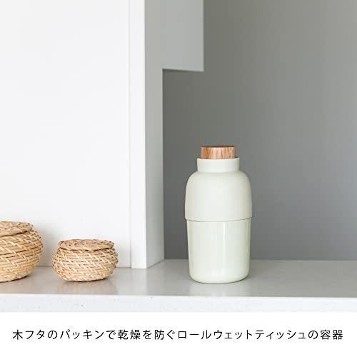 ideaco(イデアコ) ロール型 ウェットティッシュケース サンドホワイト Mochi Bin (モチビン)｜gs-shopping｜02