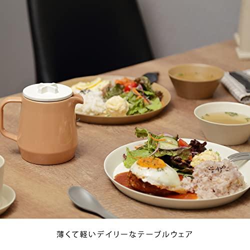 ideaco (イデアコ) 大皿 ベージュ プレート 24cm usumono plate24 (ウスモノ プレート24)｜gs-shopping｜03