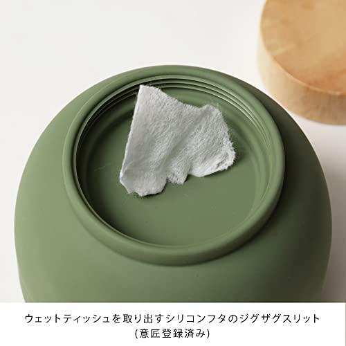 ideaco(イデアコ) ウェットティッシュケース モスグリーン Mochi Moco ( モチモコ )｜gs-shopping｜03