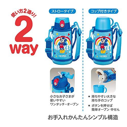 サーモス 水筒 真空断熱2ウェイボトル 0.6L/0.64L ミッキー ブルー FJO-600WFDS BL｜gs-shopping｜06