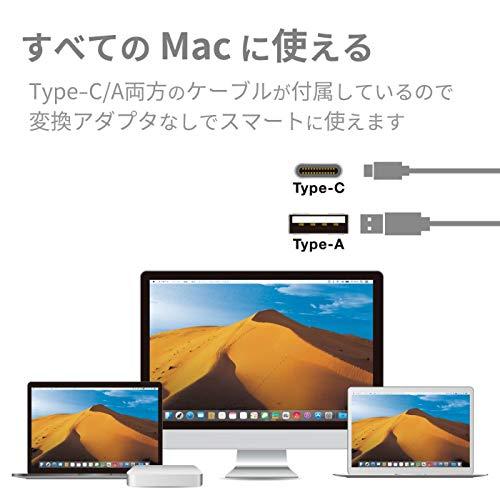 ロジテック DVDドライブ 外付け Mac 対応 USB3.0 タイプCケーブル付き M-DISC対応 グレー LDR-PVB8U3MGY｜gs-shopping｜02